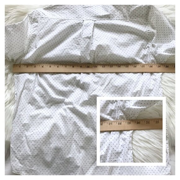 Uniqlo cotton button down shirt with small dot print, Size XL - Picture 8 of 8